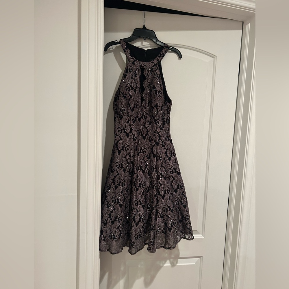 Short homecoming dress, Halter-ish top to the dress